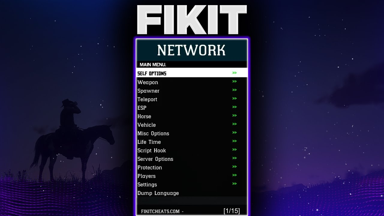 Fikit RDR2 Mod menu
